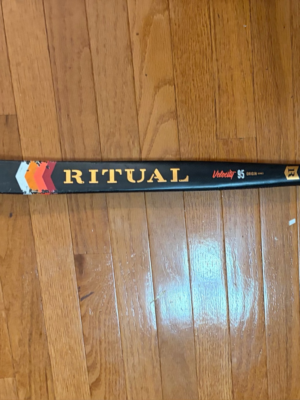 Ritual Velocity 95 field hockey stick - Black with Orange Accent